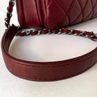 Chanel Dark Red Lambskin Small Trendy CC Flap