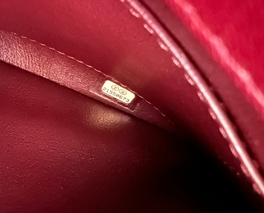 Chanel Dark Red Lambskin Small Trendy CC Flap