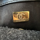 Chanel 19 Grey Black Ombre Wool Small Flap Bag