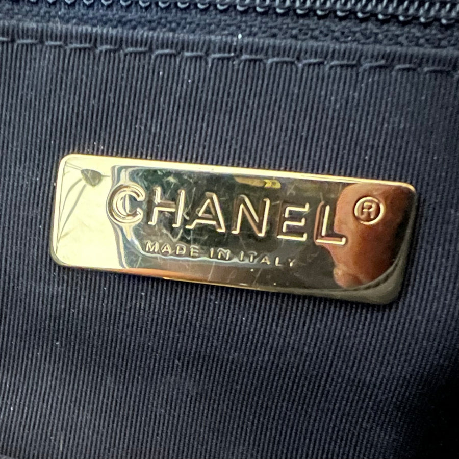 Chanel 19 Grey Black Ombre Wool Small Flap Bag