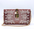 Dolce & Gabbana Crystal Embellished Plexiglass Box Clutch