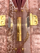 Dolce & Gabbana Crystal Embellished Plexiglass Box Clutch