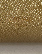 Celine Metallic Gold Drummed Leather Nano Belt Bag