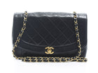 Chanel Black Lambskin Small Diana Flap Bag