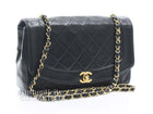Chanel Black Lambskin Small Diana Flap Bag