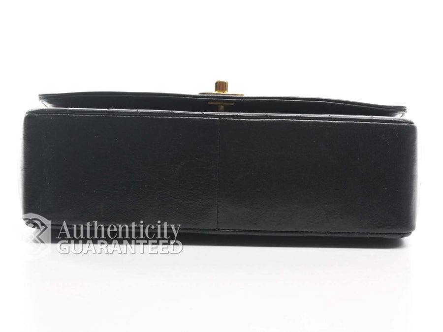 Chanel Black Lambskin Small Diana Flap Bag